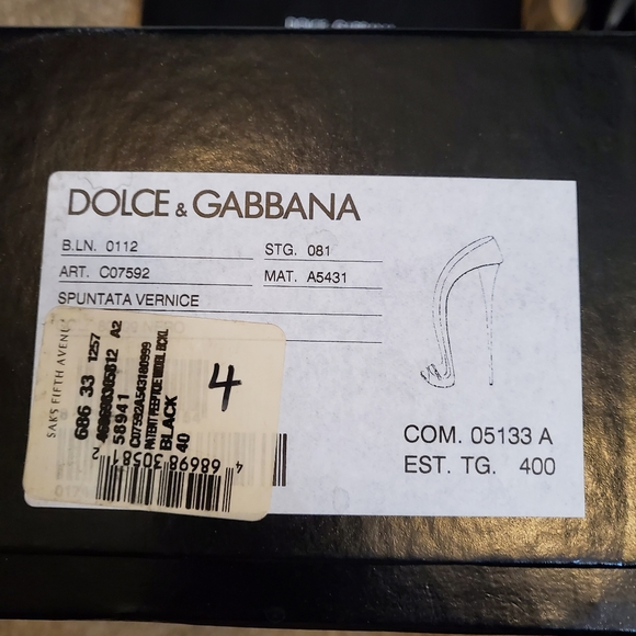 Dolce & Gabbana Black Patent leather heels - Picture 5 of 6